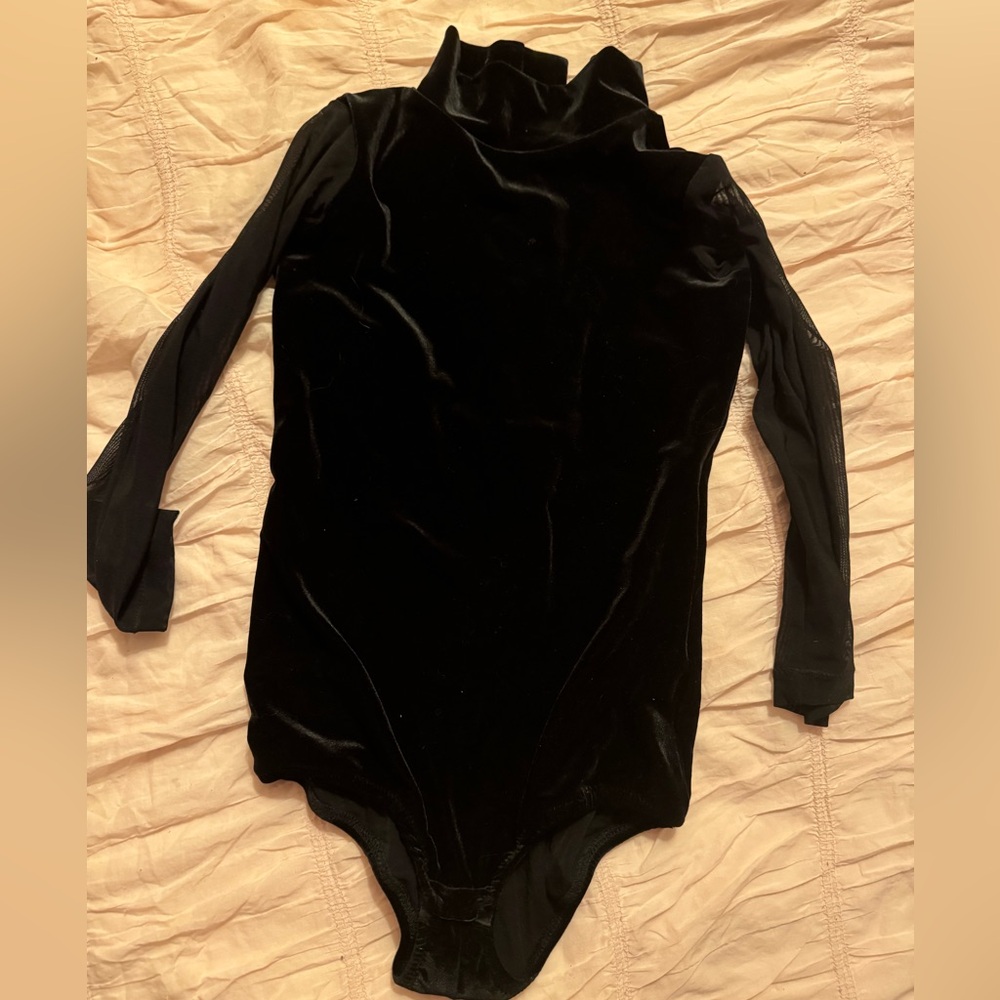 Custom made kids ballroom dancing leotard with skirt